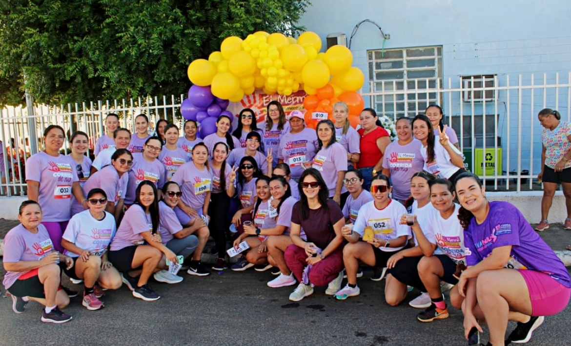 Momento da corrida de rua