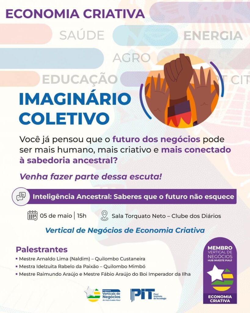 O evento é aberto ao público e convida criativos, empreendedores, pesquisadores, estudantes e admiradores da cultura a participarem dessa escuta coletiva. Para se inscrever, basta acessar este