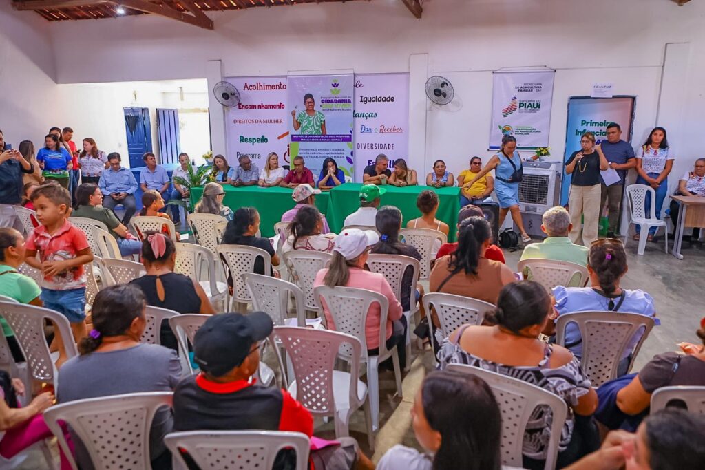 Abertura do Mutirão da Trabalhadora Rural em Domingos Mourão (Foto: Geirlys Silva / SAF)
