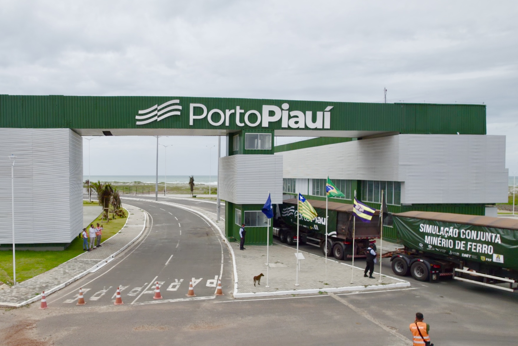 Foto de operação de transporte