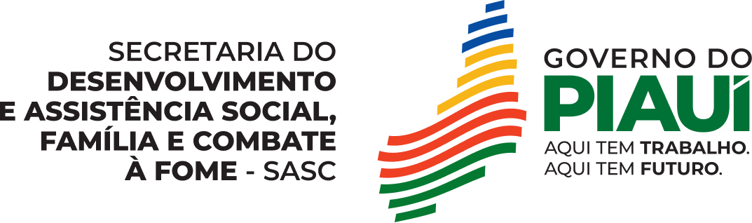 Logo Secretaria do Desenvolvimento e Assistência Social, Família e Combate à Fome – SASC
