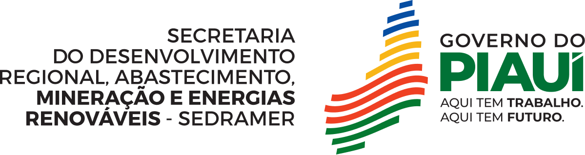 Logo Secretaria do Desenvolvimento Regional, Abastecimento, Mineração e Energias Renováveis – SEDRAMER