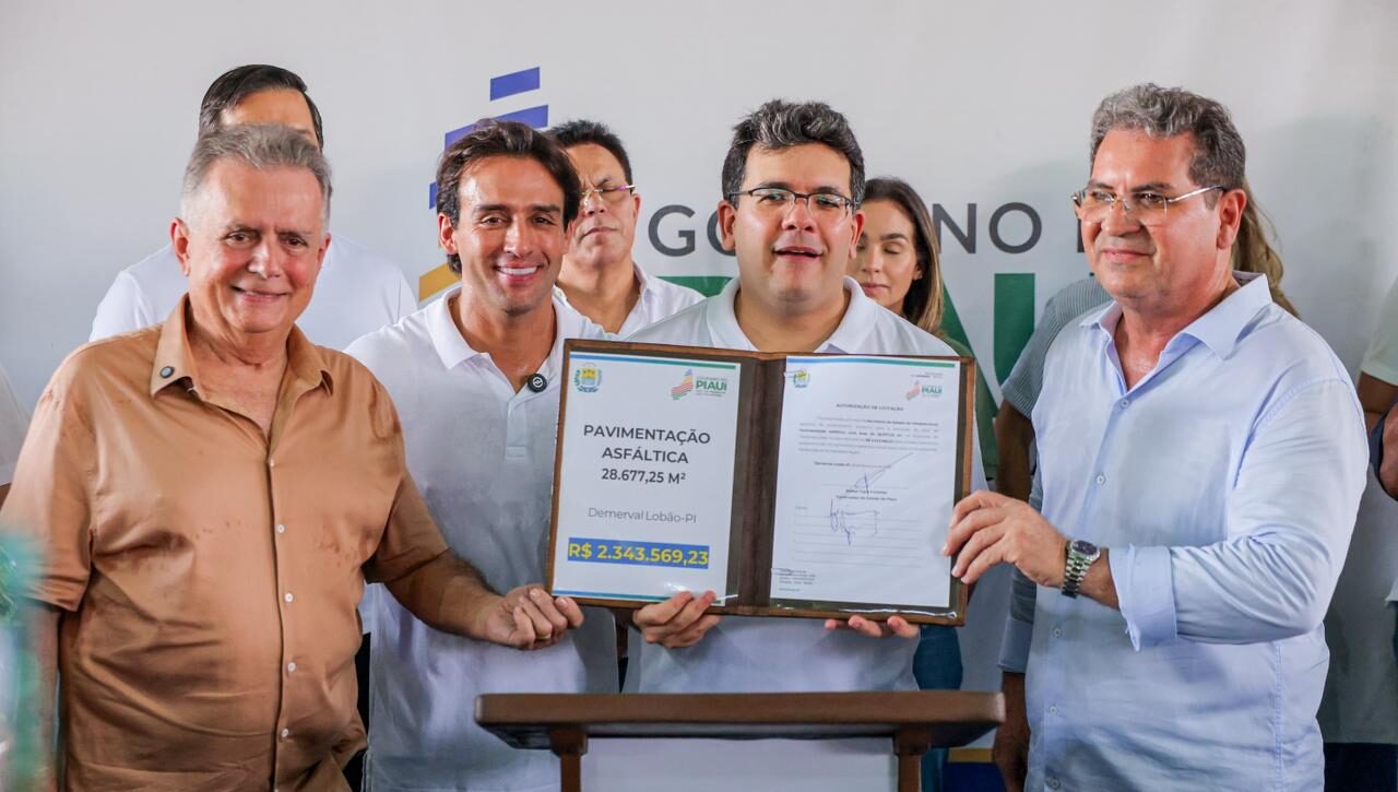 Rafael Fonteles autoriza mais de R$ 7,6 milhões para obras de pavimentação em Demerval Lobão