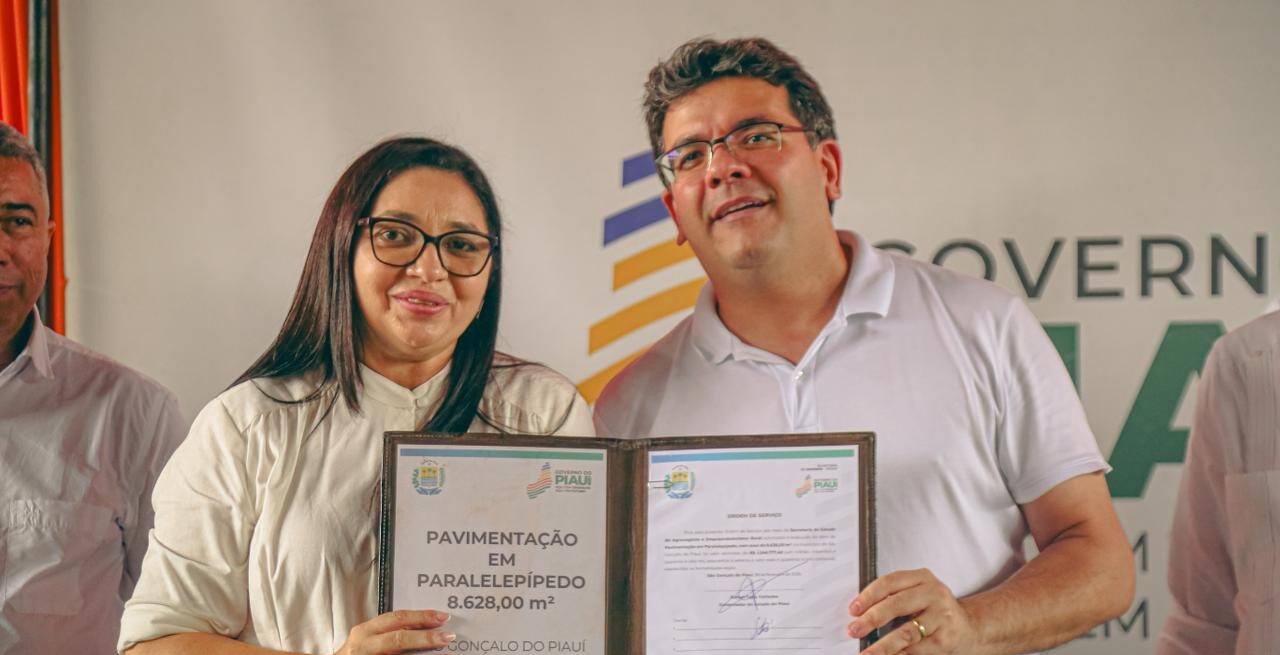 Governador inaugura pavimentação da PI-360 e anuncia mais R$ 4,3 milhões em obras em São Gonçalo do Piauí