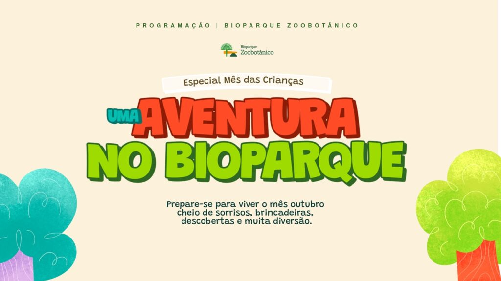 Bioparque Zoobotânico promove programação especial para o Dia das Crianças a partir de sábado (10); confira
