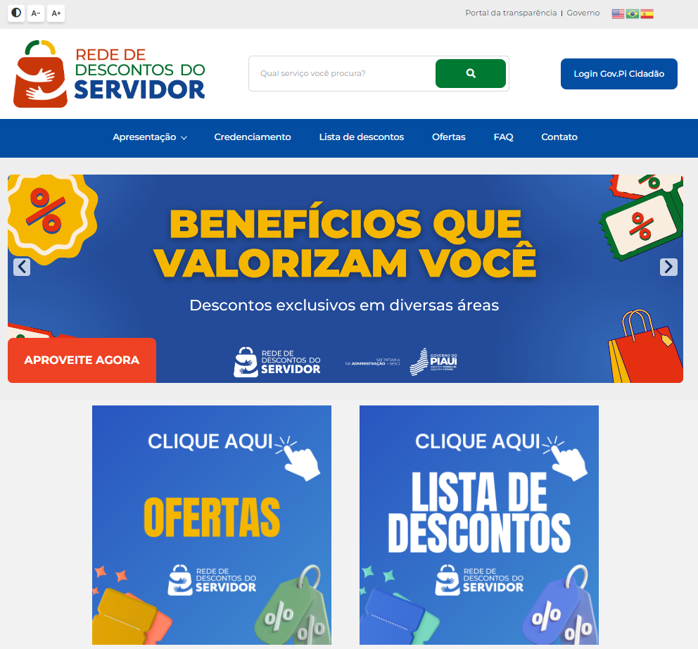 Servidores do Estado têm acesso a descontos exclusivos em mais de 160 empresas credenciadas no Piauí; veja como aproveitar